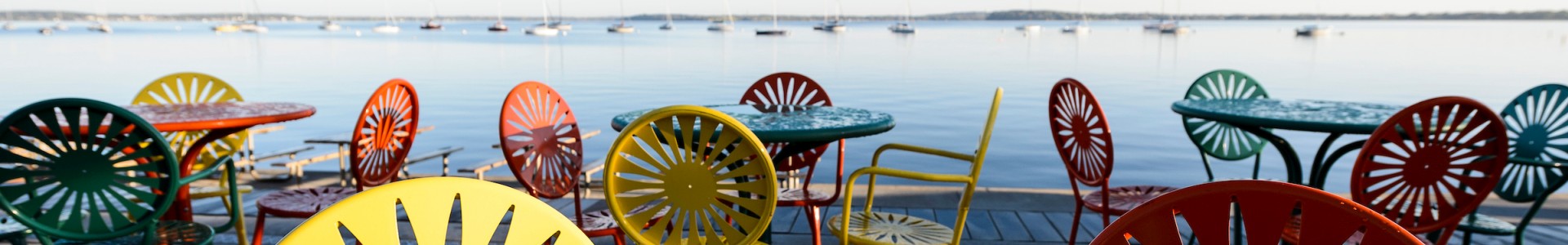 Chairs at the Memorial Union Terrace