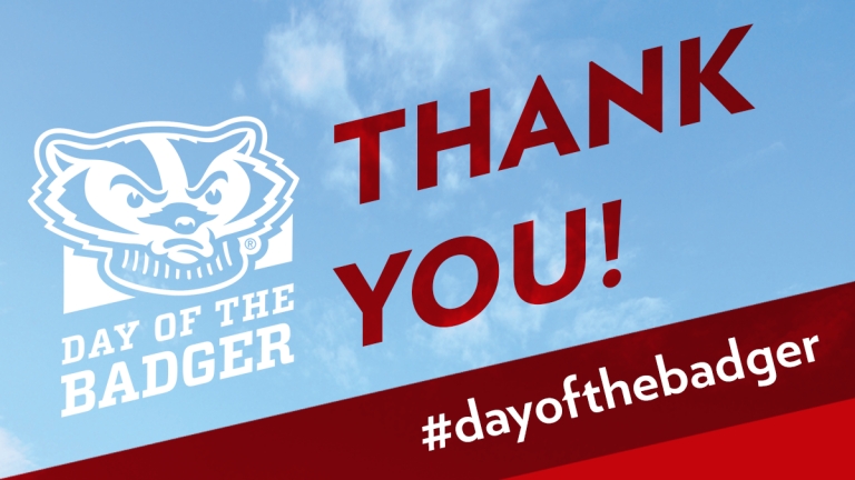 Thank you from the Day of the Badger giving campaign