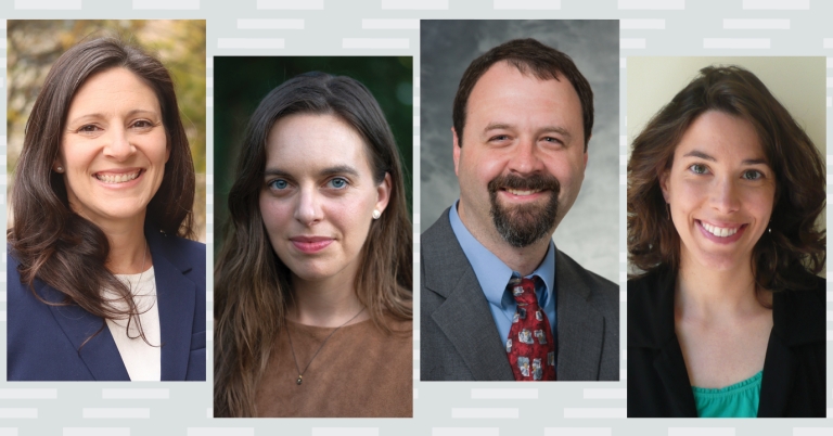 Profile photos of Christine Durrance, Morgan Edwards, Jason Fletcher, and Tana Johnson