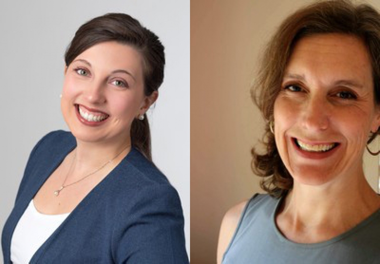 Brittney Mitchell and Mary Michaud