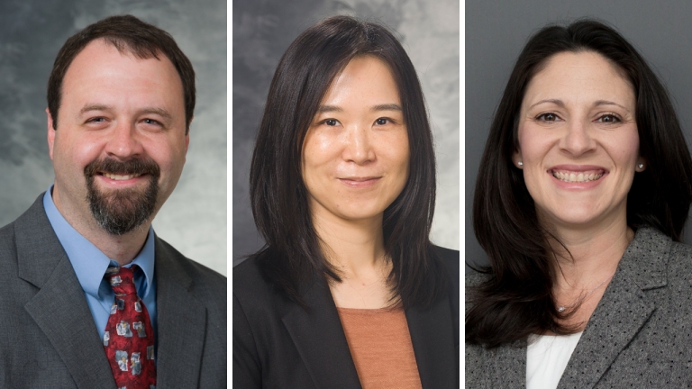 La Follette School faculty members Jason Fletcher, Yang Wang, and Christine Durrance