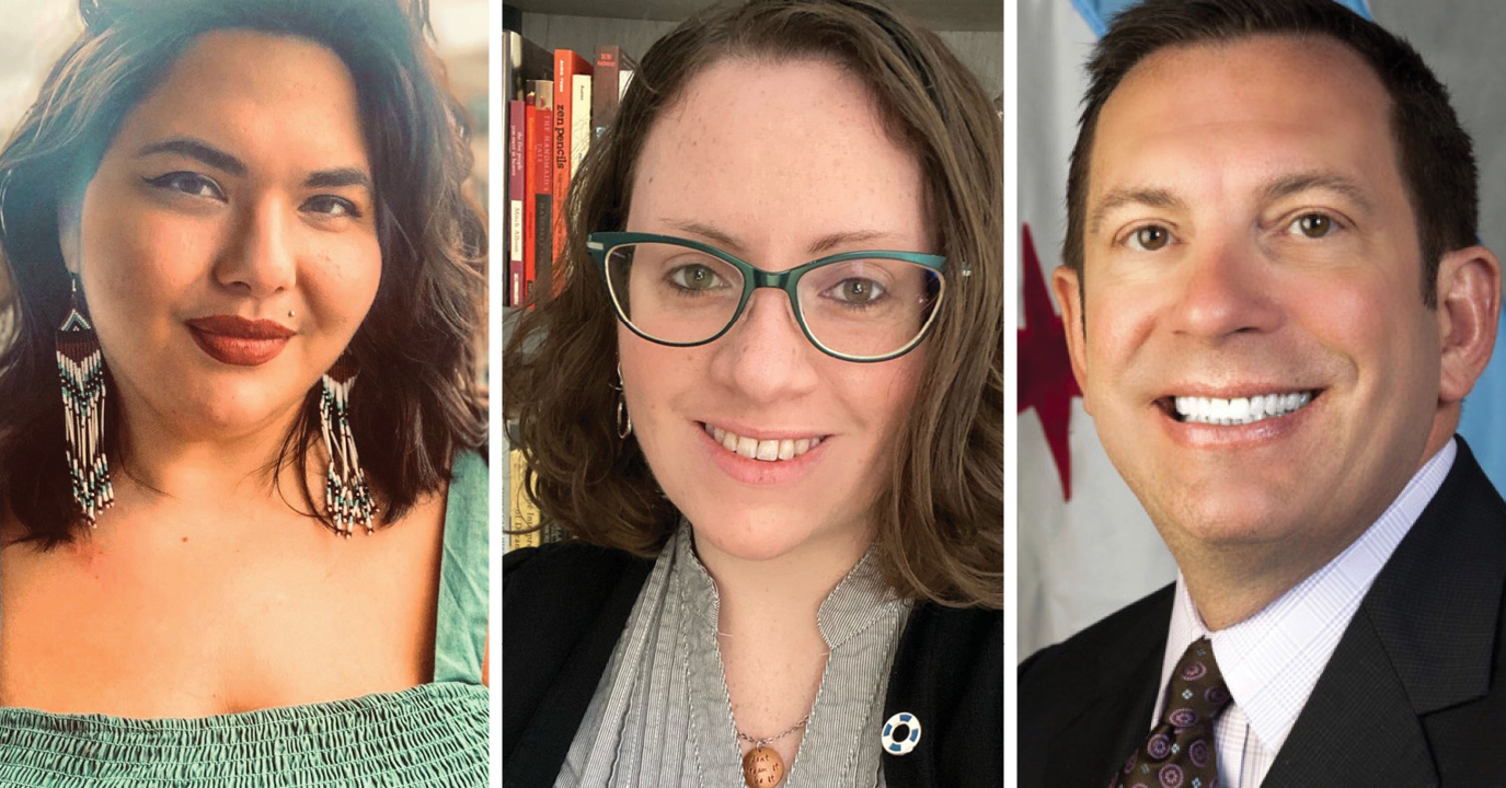 Photos of Shireen Ohadi-Hamadani (MPA ‘20), Stephanie Marburger (MPA ’18), and Ken Meyer (MA ’91)