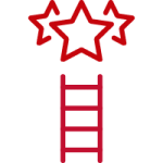 Icon of a ladder