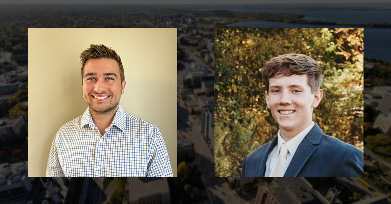 Photos of Casey Kaelber and Travis Miller.