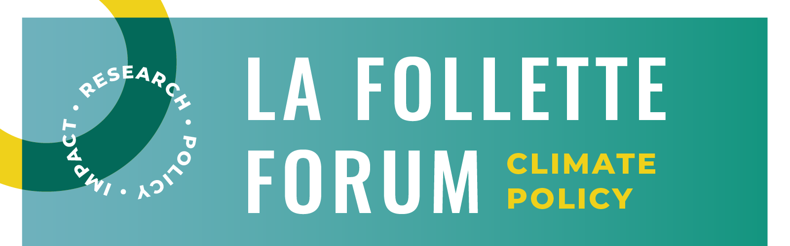 Logo for the La Follette Forum: Climate Policy=