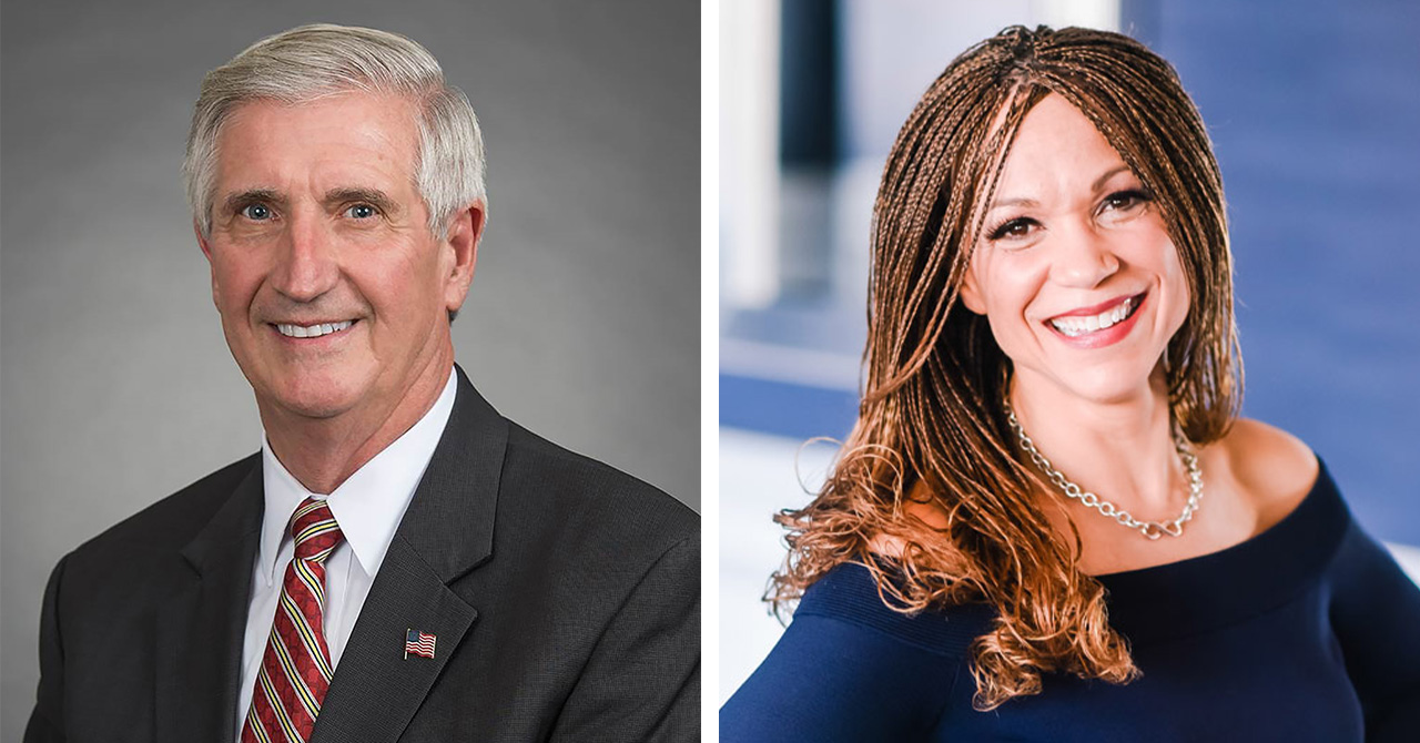 Photos of Andrew Card and Melissa Harris-Perry