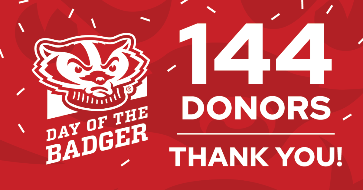 Thank you to our 144 Day of the Badger donors