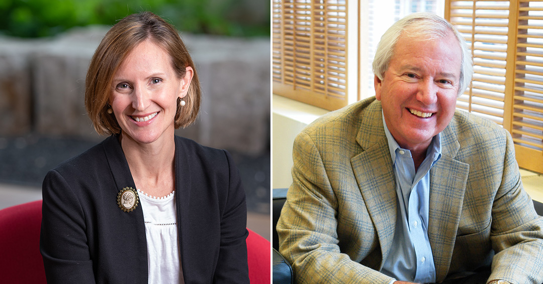 Portraits of Susan Webb Yackee and Curt Culver