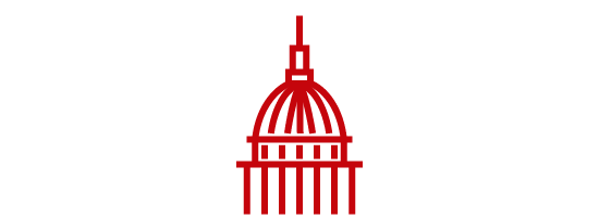 Icon of a capitol dome.