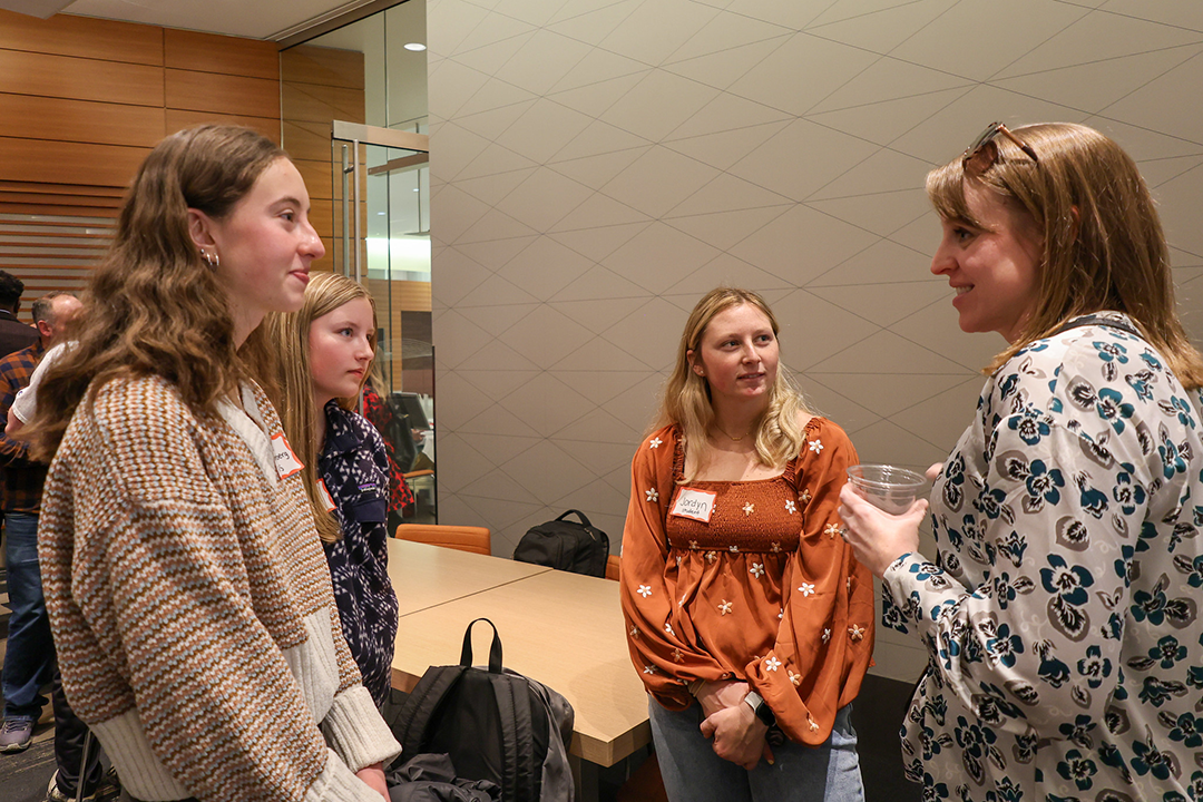 Event attendees chat
