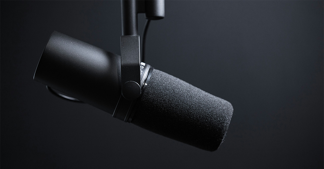 Photo of a microphone.