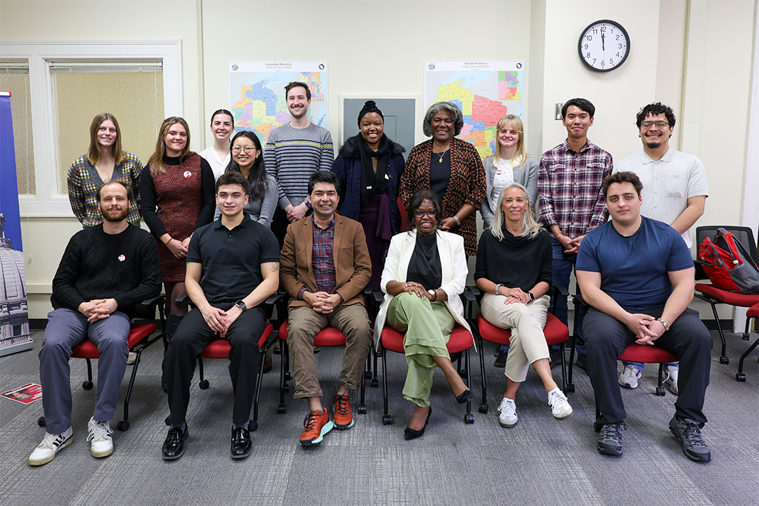 Ambassador Linda Thomas-Greenfield with graduate students