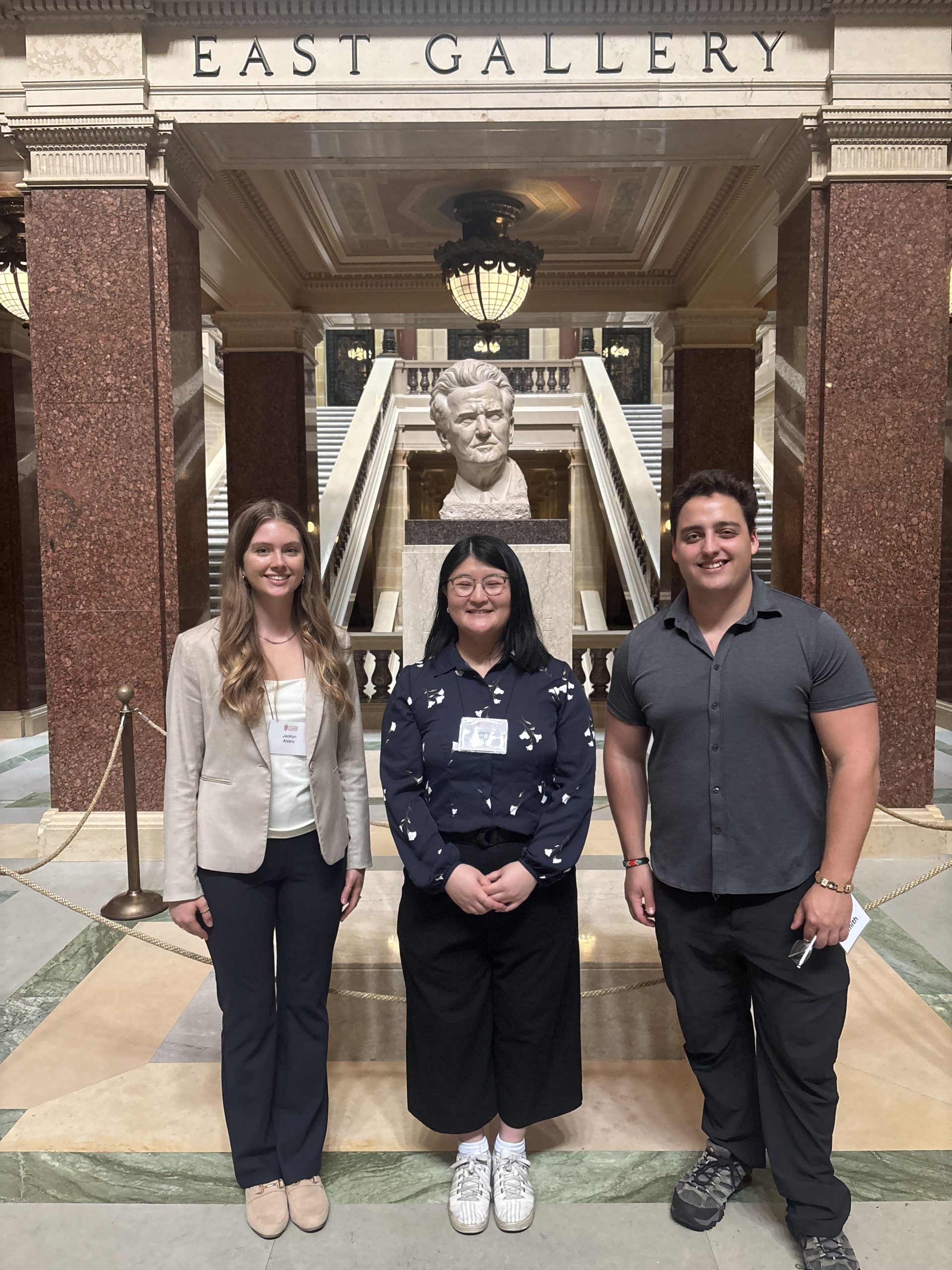 Three LFS students presented their research at UW Day at the Capitol.